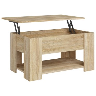 vidaXL Τραπεζάκι Σαλονιού Sonoma Δρυς 79x49x41cm Επεξεργασμένο Ξύλο 1 τεμ.