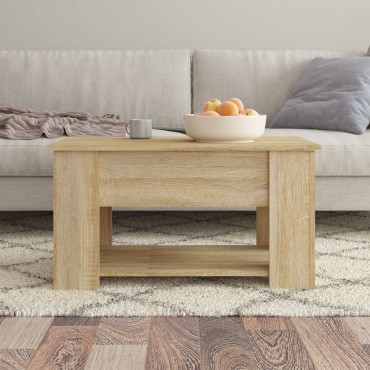 vidaXL Τραπεζάκι Σαλονιού Sonoma Δρυς 79x49x41cm Επεξεργασμένο Ξύλο 1 τεμ.