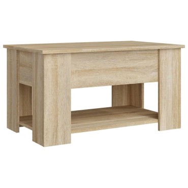 vidaXL Τραπεζάκι Σαλονιού Sonoma Δρυς 79x49x41cm Επεξεργασμένο Ξύλο 1 τεμ.