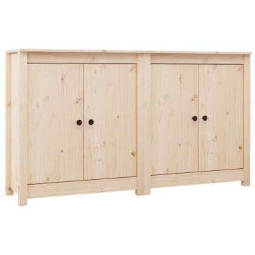 vidaXL Ντουλάπια 2 τεμ. 70x35x80cm από Μασίφ Ξύλο Πεύκου