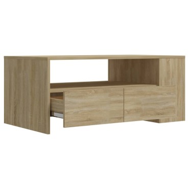 vidaXL Τραπεζάκι Σαλονιού Sonoma Δρυς 102x55x42cm Επεξεργασμένο Ξύλο 1 τεμ.