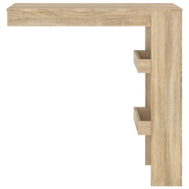 vidaXL Τραπέζι Μπαρ Τοίχου Sonoma Δρυς 102x45x103,5cm Επεξεργ. Ξύλο 1 τεμ.