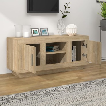 vidaXL Έπιπλο Τηλεόρασης Sonoma Δρυς 102x35x45cm Επεξεργ. Ξύλο
