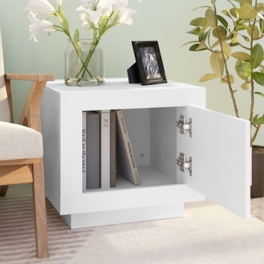 vidaXL Τραπεζάκι Σαλονιού Λευκό 51x50x45cm Επεξεργασμένο Ξύλο 1 τεμ.