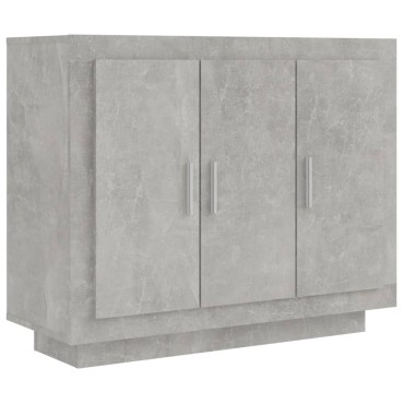 vidaXL Ντουλάπι Γκρι Σκυροδέματος 92x35x75cm Επεξεργασμένο Ξύλο 1 τεμ.