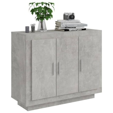 vidaXL Ντουλάπι Γκρι Σκυροδέματος 92x35x75cm Επεξεργασμένο Ξύλο 1 τεμ.