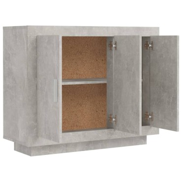 vidaXL Ντουλάπι Γκρι Σκυροδέματος 92x35x75cm Επεξεργασμένο Ξύλο 1 τεμ.