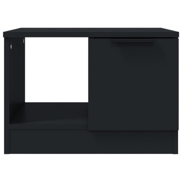 vidaXL Τραπεζάκι Σαλονιού Μαύρο 50x50x36cm από Επεξεργασμένο Ξύλο 1 τεμ.