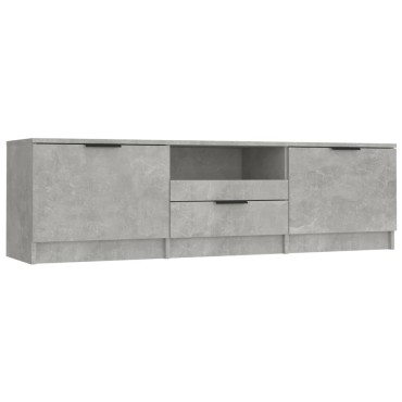 vidaXL Έπιπλο Τηλεόρασης Γκρι Σκυροδέματος 140x35x40cm Επεξεργ. Ξύλο