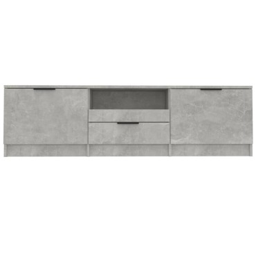 vidaXL Έπιπλο Τηλεόρασης Γκρι Σκυροδέματος 140x35x40cm Επεξεργ. Ξύλο