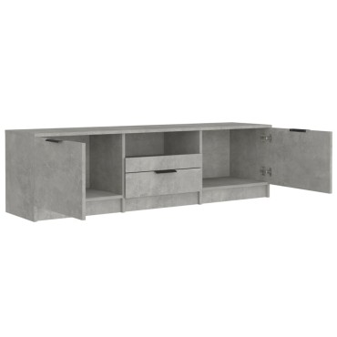 vidaXL Έπιπλο Τηλεόρασης Γκρι Σκυροδέματος 140x35x40cm Επεξεργ. Ξύλο