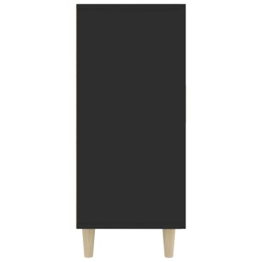vidaXL Ντουλάπι Μαύρο 90x34x80cm από Επεξεργασμένο Ξύλο 1 τεμ.