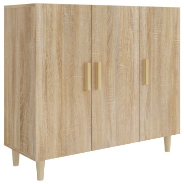 vidaXL Ντουλάπι Sonoma δρυς 90x34x80cm Επεξεργασμένο Ξύλο 1 τεμ.