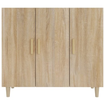 vidaXL Ντουλάπι Sonoma δρυς 90x34x80cm Επεξεργασμένο Ξύλο 1 τεμ.