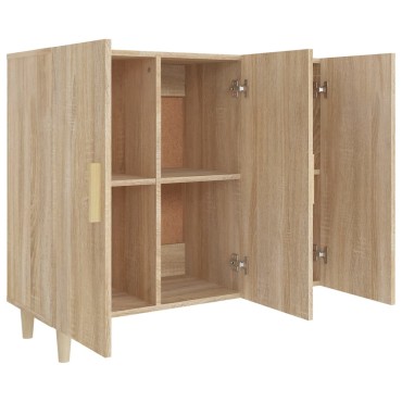 vidaXL Ντουλάπι Sonoma δρυς 90x34x80cm Επεξεργασμένο Ξύλο 1 τεμ.