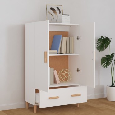 vidaXL Ντουλάπι Λευκό 70x31x115cm από Επεξεργασμένο Ξύλο 1 τεμ.