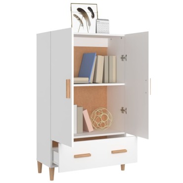 vidaXL Ντουλάπι Λευκό 70x31x115cm από Επεξεργασμένο Ξύλο 1 τεμ.