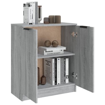 vidaXL Ντουλάπι Γκρι Sonoma 60x30x70cm από Επεξεργασμένο Ξύλο 1 τεμ.