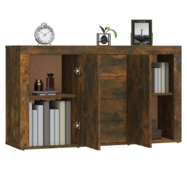 vidaXL Μπουφές Καπνιστή Δρυς 120x36x69cm από Επεξεργασμένο Ξύλο 1 τεμ.