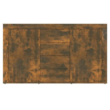 vidaXL Μπουφές Καπνιστή Δρυς 120x36x69cm από Επεξεργασμένο Ξύλο 1 τεμ.