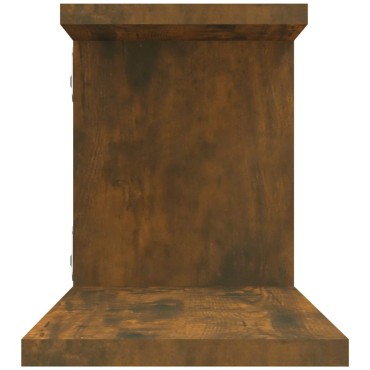 vidaXL Ράφι Τηλεόρασης Επιτοίχιο Καπν. Δρυς 125x18x23cm Επεξεργ. Ξύλο 1 τεμ.