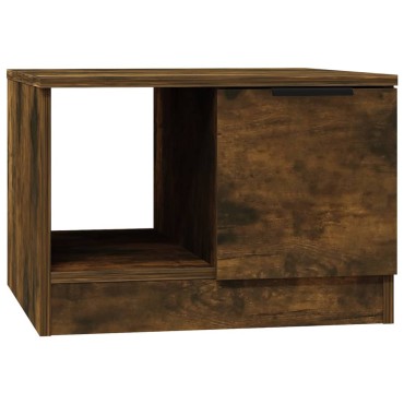 vidaXL Τραπεζάκι Σαλονιού Καπνιστή Δρυς 50x50x36cm Επεξεργασμένο Ξύλο 1 τεμ.