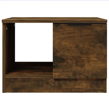 vidaXL Τραπεζάκι Σαλονιού Καπνιστή Δρυς 50x50x36cm Επεξεργασμένο Ξύλο 1 τεμ.