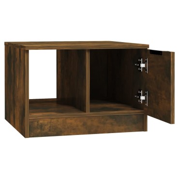 vidaXL Τραπεζάκι Σαλονιού Καπνιστή Δρυς 50x50x36cm Επεξεργασμένο Ξύλο 1 τεμ.