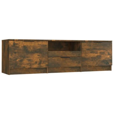 vidaXL Έπιπλο Τηλεόρασης Καπνιστή Δρυς 140x35x40cm Επεξεργασμένο Ξύλο