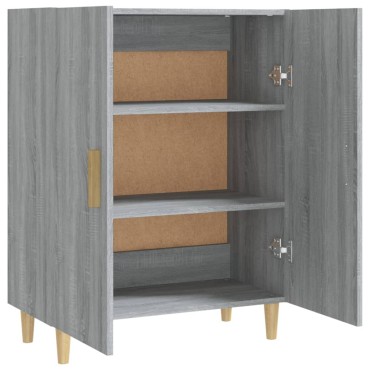 vidaXL Ντουλάπι Γκρι Sonoma 70x34x90cm από Επεξεργασμένο Ξύλο 1 τεμ.