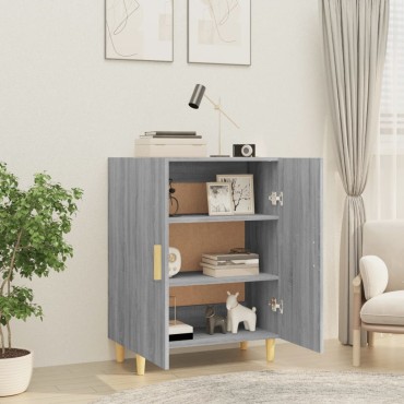 vidaXL Ντουλάπι Γκρι Sonoma 70x34x90cm από Επεξεργασμένο Ξύλο 1 τεμ.