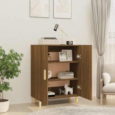 vidaXL Ντουλάπι Καφέ Δρυς 70x34x90cm από Επεξεργασμένο Ξύλο 1 τεμ.