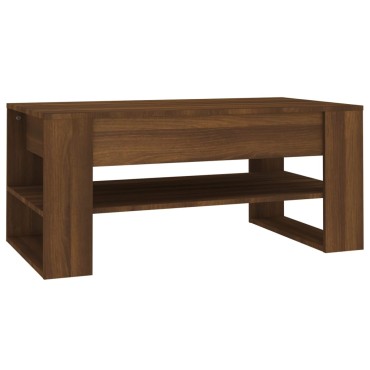 vidaXL Τραπεζάκι Σαλονιού Καφέ Δρυς 102x55x45cm Επεξεργασμένο Ξύλο 1 τεμ.