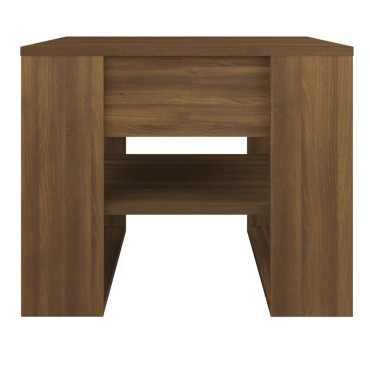vidaXL Τραπεζάκι Σαλονιού Καφέ Δρυς 55,5x55x45cm Επεξεργασμένο Ξύλο 1 τεμ.