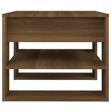 vidaXL Τραπεζάκι Σαλονιού Καφέ Δρυς 55,5x55x45cm Επεξεργασμένο Ξύλο 1 τεμ.