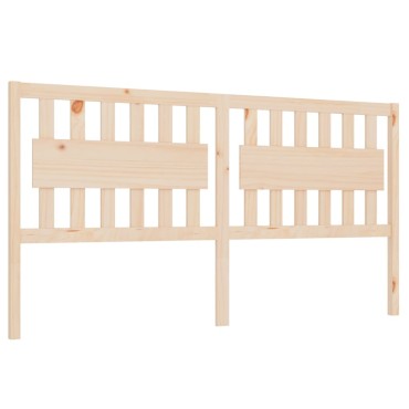 vidaXL Κεφαλάρι Κρεβατιού 145,5x4x100cm από Μασίφ Ξύλο Πεύκου 1 τεμ.