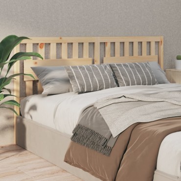 vidaXL Κεφαλάρι Κρεβατιού 145,5x4x100cm από Μασίφ Ξύλο Πεύκου 1 τεμ.