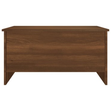 vidaXL Τραπεζάκι Σαλονιού Καφέ Δρυς 80x55,5x41,5cm από Επεξεργ. Ξύλο 1 τεμ.