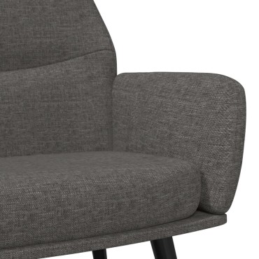 vidaXL Πολυθρόνα Relax Σκούρο Γκρι Υφασμάτινη 70x77x94cm 1 τεμ.