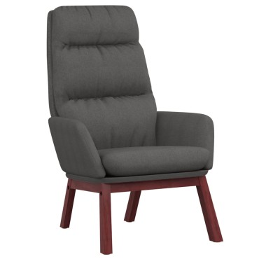 vidaXL Πολυθρόνα Relax Σκούρο Γκρι Υφασμάτινη 70x77x98cm 1 τεμ.