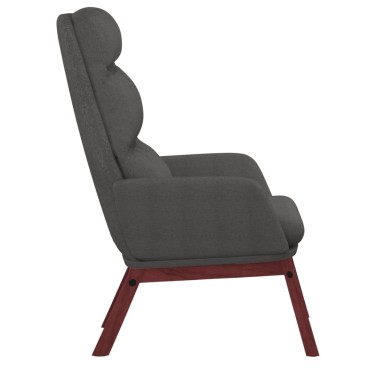vidaXL Πολυθρόνα Relax Σκούρο Γκρι Υφασμάτινη 70x77x98cm 1 τεμ.