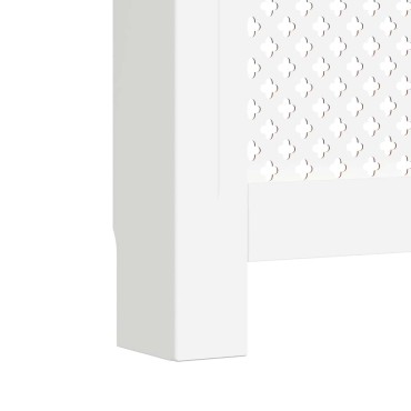 vidaXL Κάλυμμα Καλοριφέρ Λευκό 112 x 19 x 81,5 εκ. από MDF