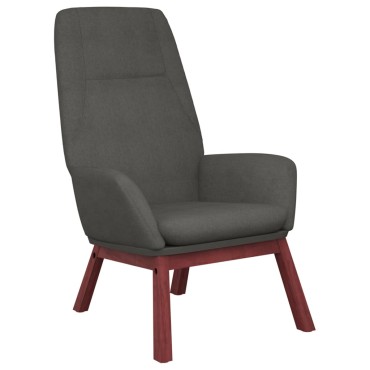 vidaXL Πολυθρόνα Relax Σκούρο Γκρι Υφασμάτινη 70x77x94cm 1 τεμ.
