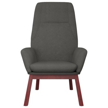 vidaXL Πολυθρόνα Relax Σκούρο Γκρι Υφασμάτινη 70x77x94cm 1 τεμ.