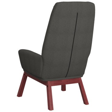 vidaXL Πολυθρόνα Relax Σκούρο Γκρι Υφασμάτινη 70x77x94cm 1 τεμ.