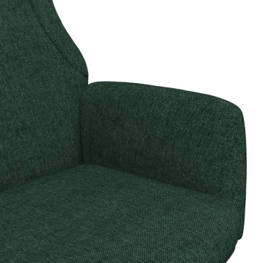 vidaXL Πολυθρόνα Relax Σκούρο Πράσινο Υφασμάτινη 70x77x94cm 1 τεμ.