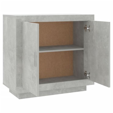 vidaXL Ντουλάπι Γκρι Σκυροδέματος 80x40x75cm Επεξεργασμένο Ξύλο 1 τεμ.