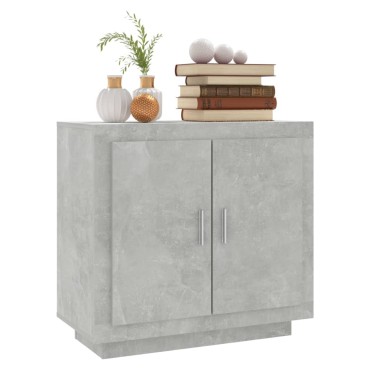 vidaXL Ντουλάπι Γκρι Σκυροδέματος 80x40x75cm Επεξεργασμένο Ξύλο 1 τεμ.