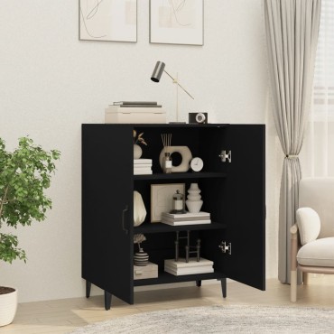 vidaXL Ντουλάπι Μαύρο 70x34x90cm από Επεξεργασμένο Ξύλο 1 τεμ.