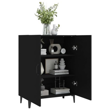 vidaXL Ντουλάπι Μαύρο 70x34x90cm από Επεξεργασμένο Ξύλο 1 τεμ.